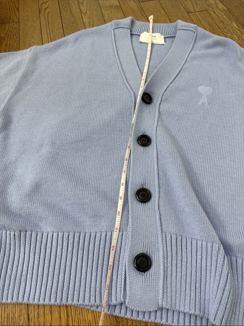 AMI Paris Ami de Cœur Cardigan – periwinkle - Picture 9 of 9
